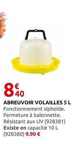 ABREUVOIR VOLAILLES 5 L