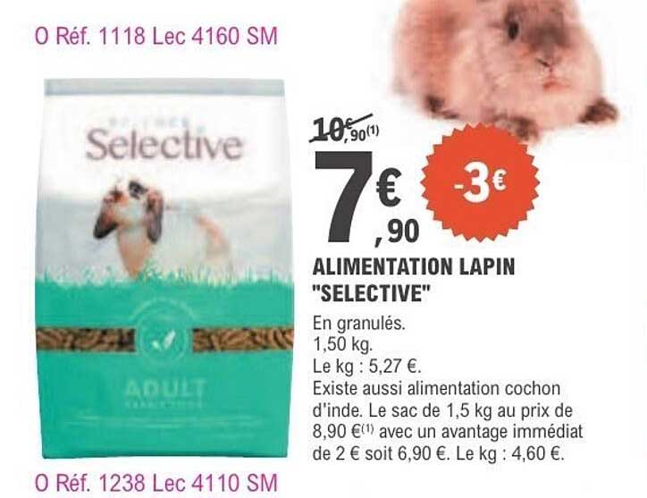 ALIMENTATION LAPIN "SELECTIVE"