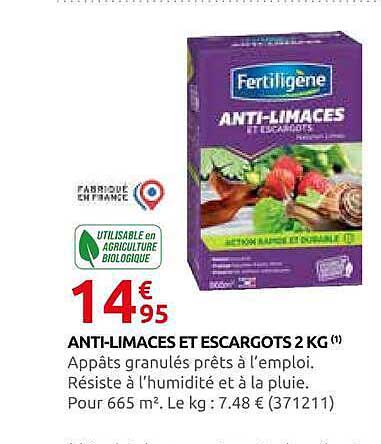 ANTI-LIMACES ET ESCARGOTS 2 KG