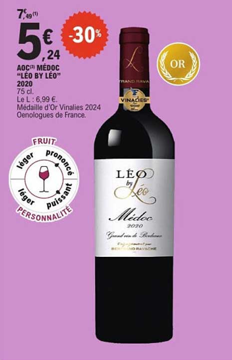 AOC Médoc “Léo by Léo” 2020