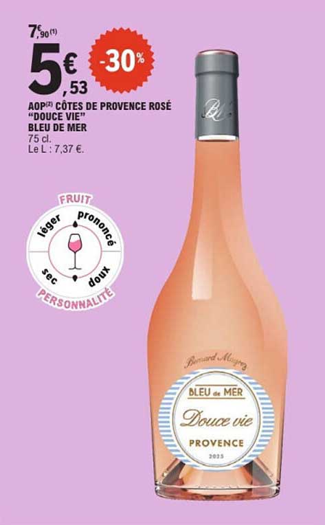 AOP Côtes Provence Rosé “Douce Vie” Bleu de Mer