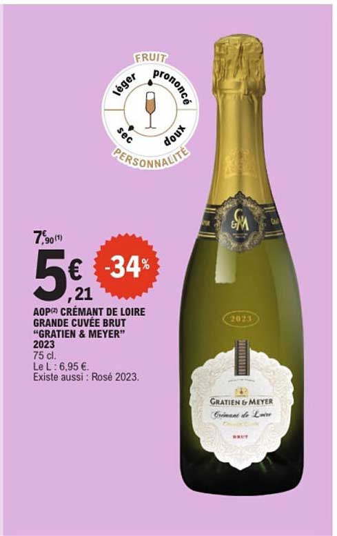 AOP Crémant de Loire Grande Cuvée Brut "Gratien & Meyer" 2023