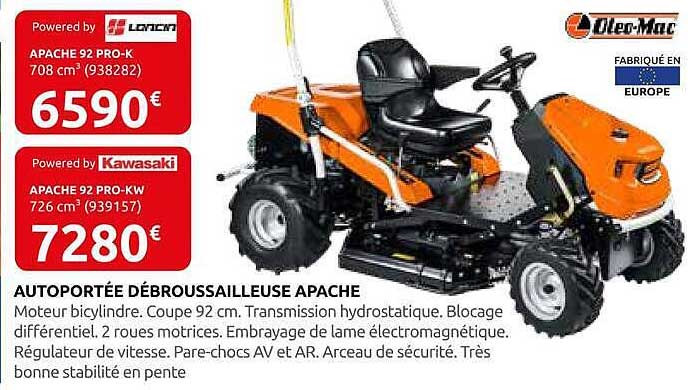 AUTOPORTÉE DÉBROUSSAILLEUSE APACHE