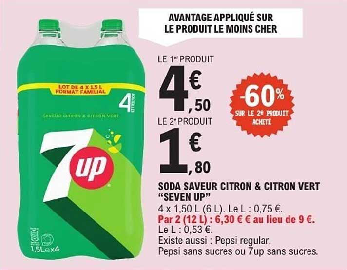 AVANTAGE APPLIQUÉ SUR LE PRODUIT LE MOINS CHER
