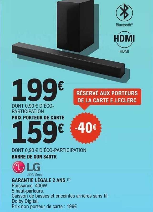 BARRE DE SON S40TR
