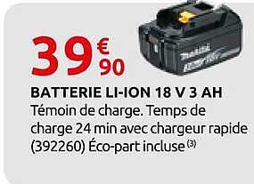 BATTERIE LI-ION 18 V 3 AH
