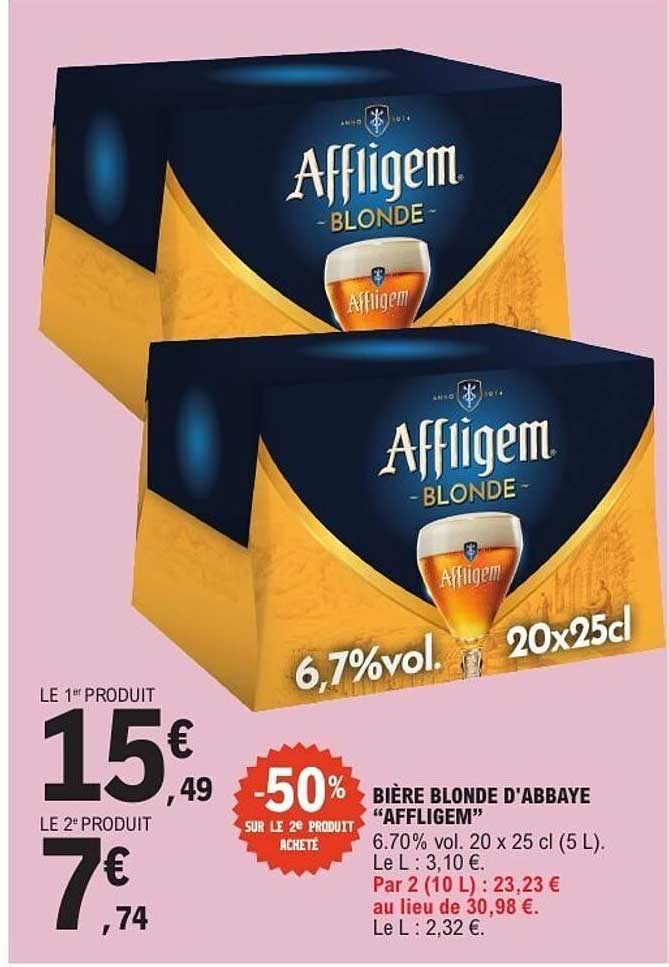 BIÈRE BLONDE D’ABBAYE “AFFLIGEM”