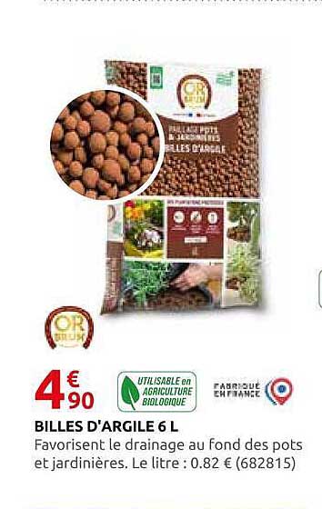 BILLES D'ARGILE 6 L