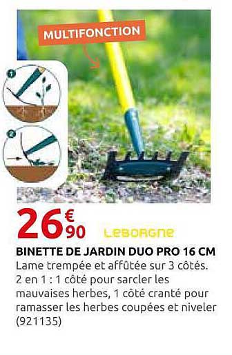 BINETTE DE JARDIN DUO PRO 16 CM