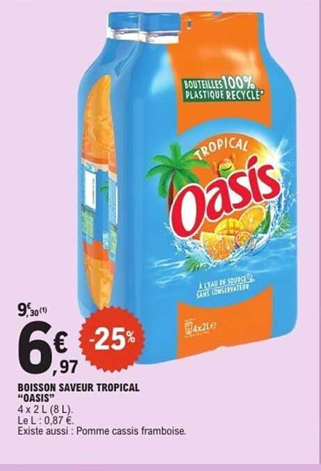 BOISSON SAVEUR TROPICAL "OASIS"