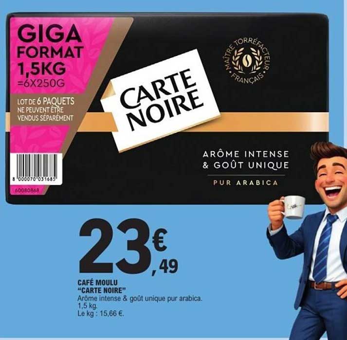 CAFÉ MOULU "CARTE NOIRE"