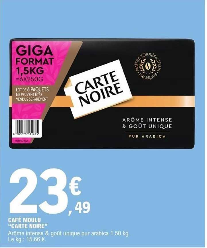 CAFÉ MOULU “CARTE NOIRE”