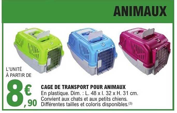 CAGE DE TRANSPORT POUR ANIMAUX