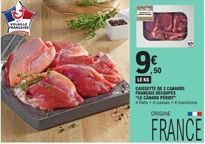 CAISSETTE DE 2 CANARDS FRANCAIS DÉCOUPÉS "LE CANARD PÉRIPY"