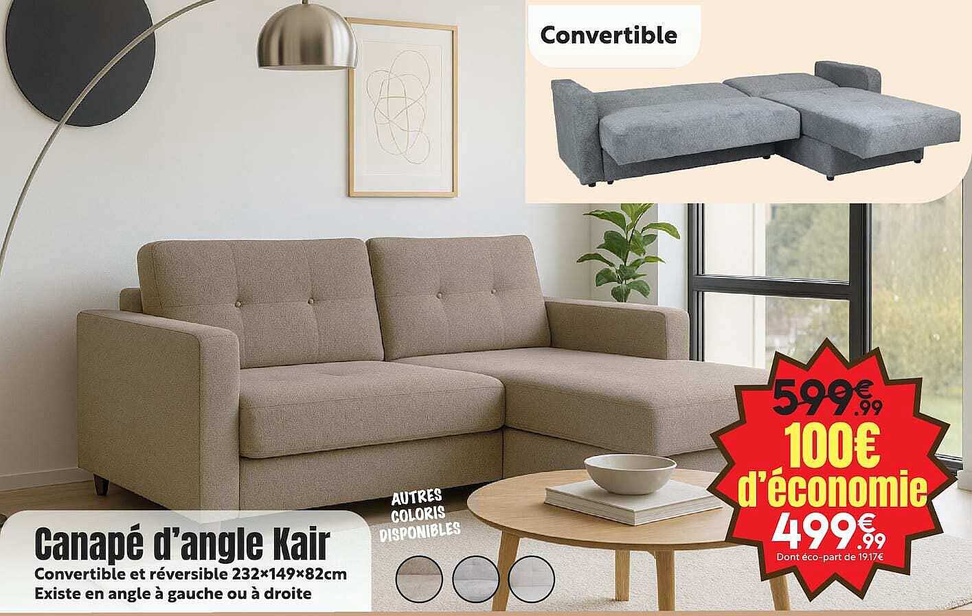 Canapé d’angle Kair