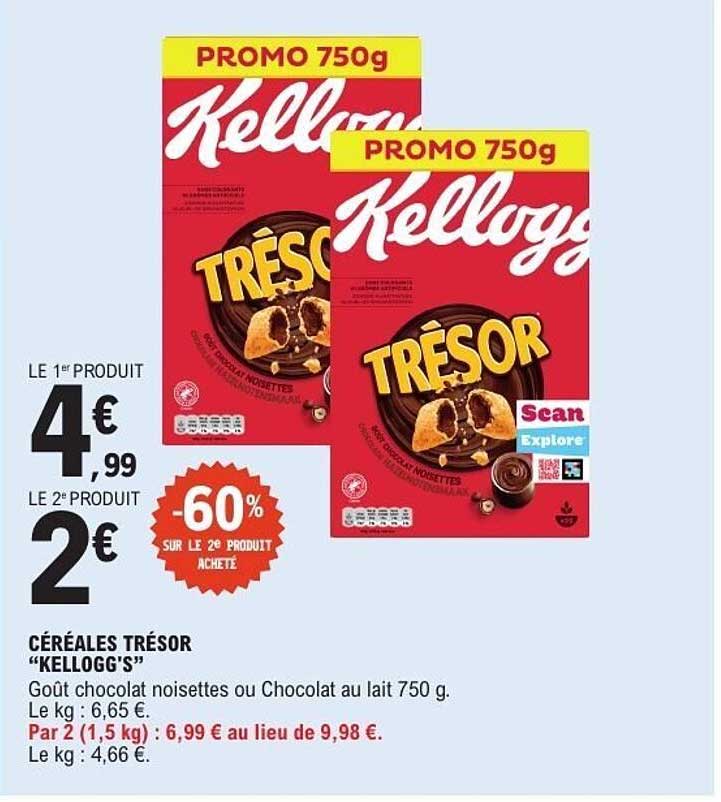 CÉRÉALES TRÉSOR “KELLOGG'S”