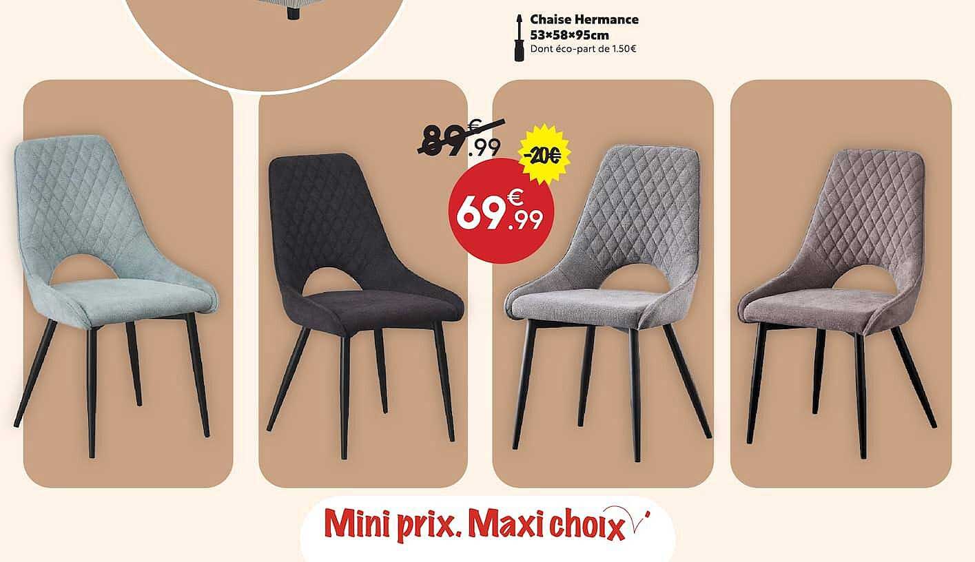 Chaise Hermance 53×58×95cm