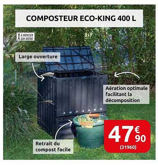 COMPOSTEUR ECO-KING 400 L