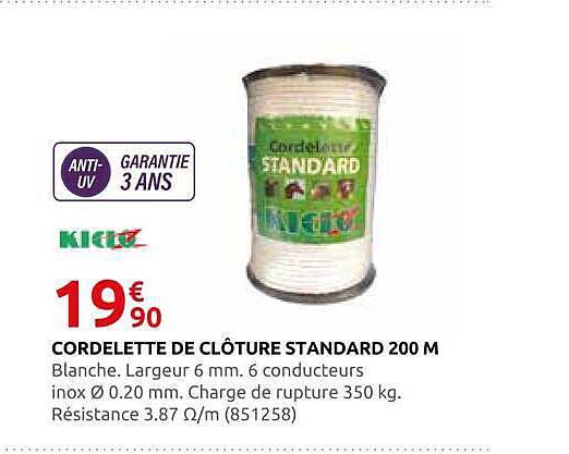 CORDELETTE DE CLÔTURE STANDARD 200 M