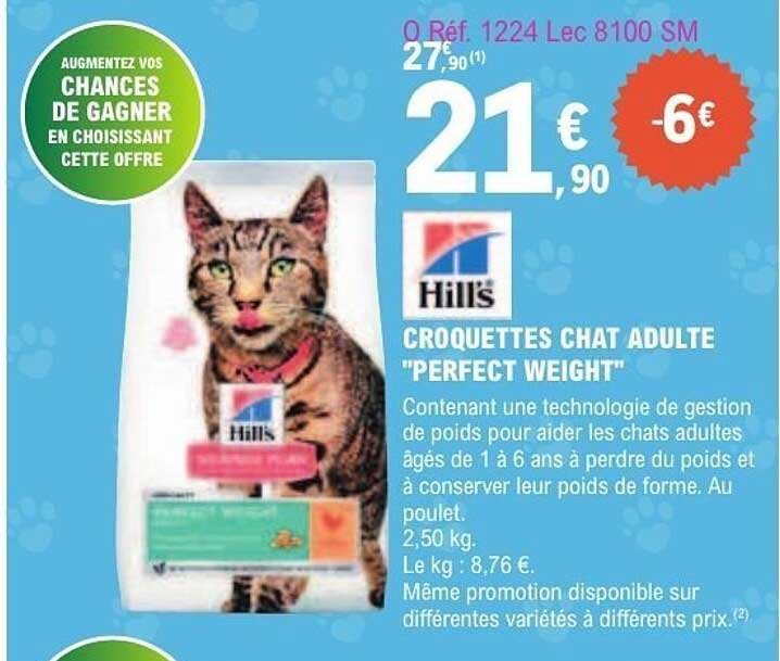 CROQUETTES CHAT ADULTE "PERFECT WEIGHT"