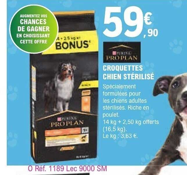 CROQUETTES CHIEN STÉRILISÉ