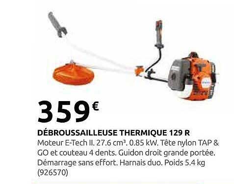 DÉBROUSSAILLEUSE THERMIQUE 129 R
