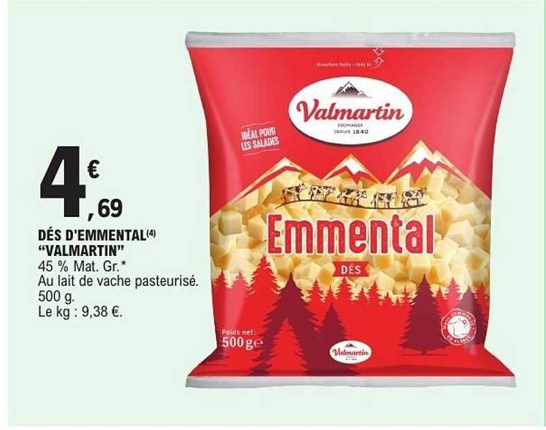 DÉS D'EMMENTAL "VALMARTIN"