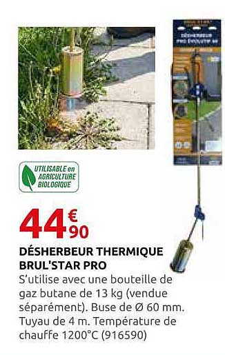 DÉSHERBEUR THERMIQUE BRUL'STAR PRO