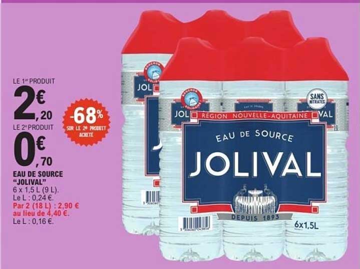 EAU DE SOURCE "JOLIVAL"