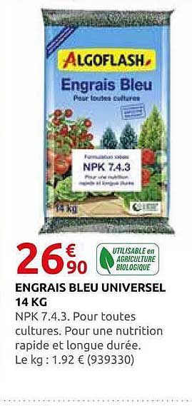 ENGRAIS BLEU UNIVERSEL 14 KG
