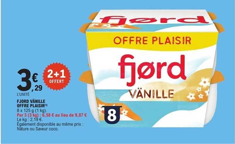 FJØRD VANILLE OFFRE PLAISIR