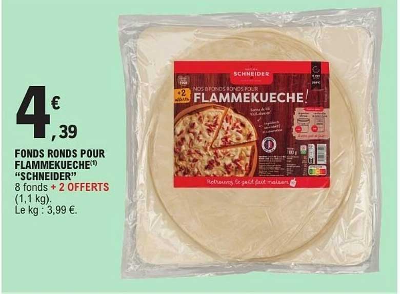FONDS RONDS POUR FLAMMEKUECHE “SCHNEIDER”