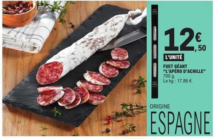 FUET GÉANT "L'APÉRO D'ACHILLE"