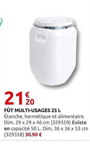 FÛT MULTI-USAGES 25 L