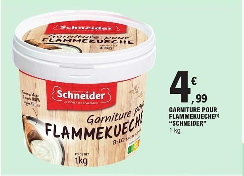 GARNITURE POUR FLAMMEKUECHE “SCHNEIDER” 1 kg