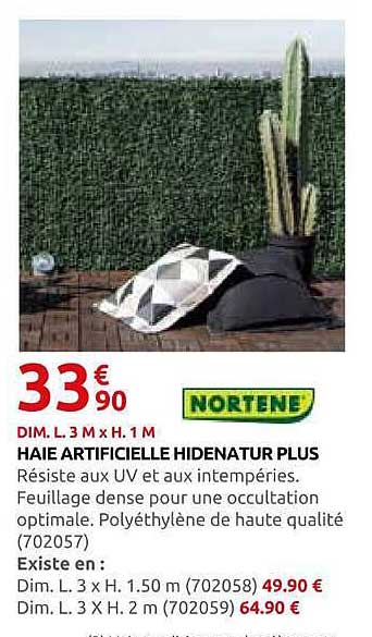 HAIE ARTIFICIELLE HIDENATUR PLUS