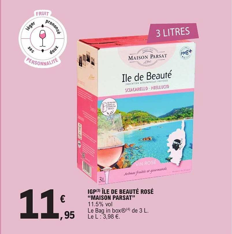 IGP ÎLE DE BEAUTÉ ROSÉ “MAISON PARSAT”