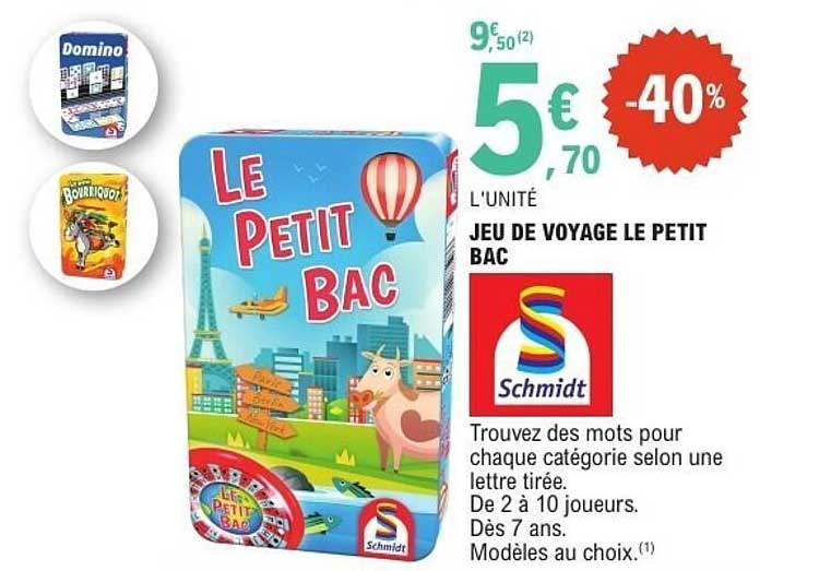 JEU DE VOYAGE LE PETIT BAC