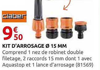 KIT D'ARROSAGE Ø 15 MM