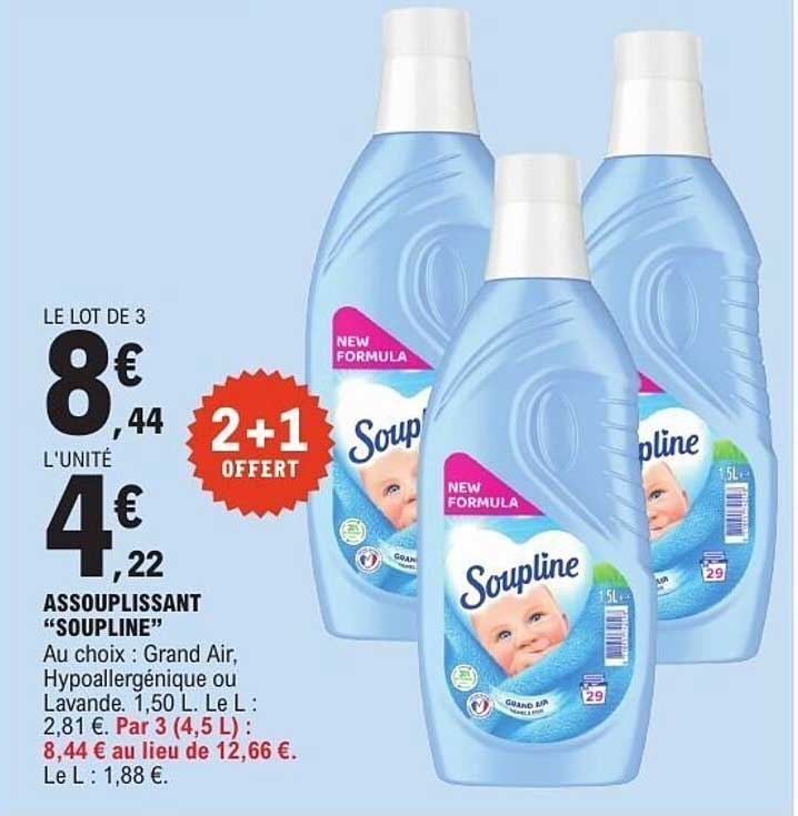 LE LOT DE 3 2+1 OFFERT ASSOUPLISSANT “SOUPLINE”