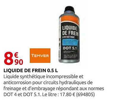 LIQUIDE DE FREIN 0.5 L