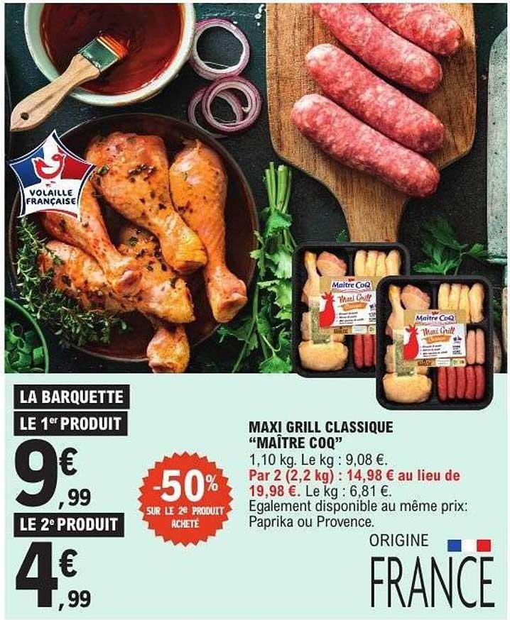 MAXI GRILL CLASSIQUE “MAÎTRE COQ”