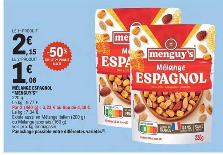 MÉLANGE ESPAGNOL “MENGUY’S” 220 g