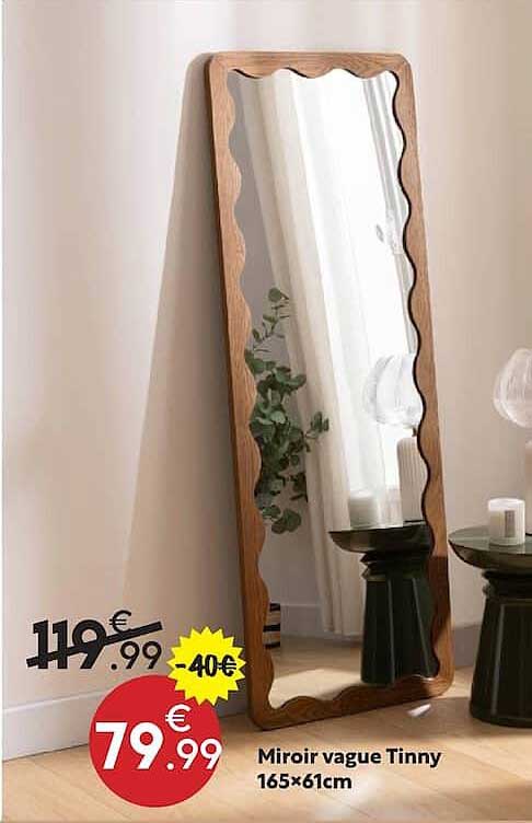 Miroir vague Tinny 165×61cm