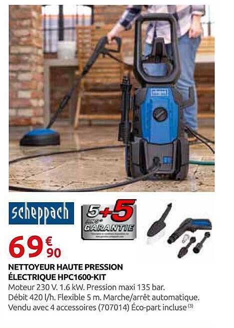 NETTOYEUR HAUTE PRESSION ÉLECTRIQUE HPC1600-KIT