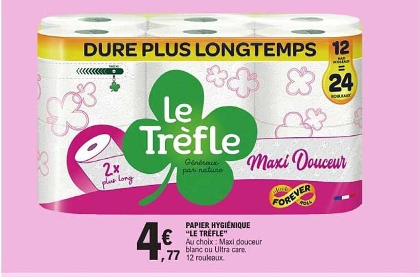PAPIER HYGIÉNIQUE “LE TRÈFLE”