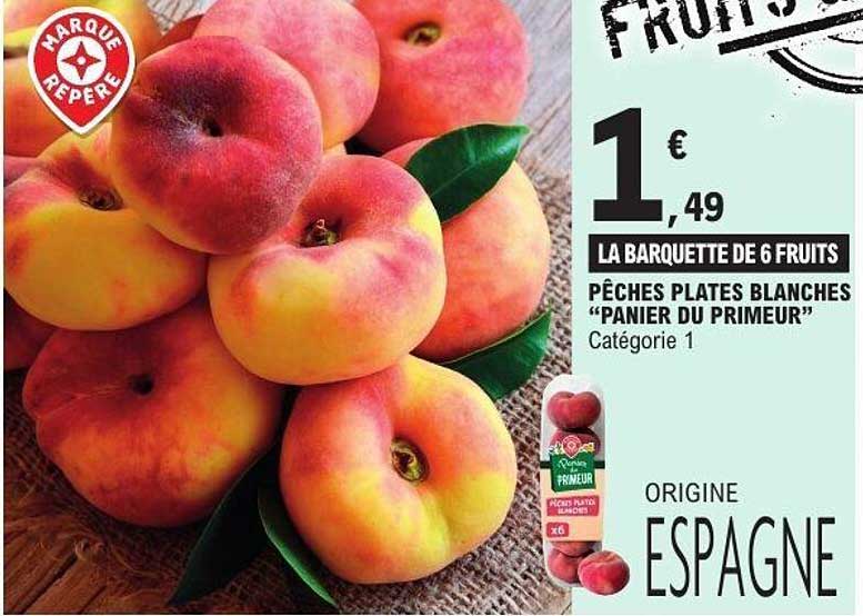 PÊCHES PLATES BLANCHES “PANIER DU PRIMEUR”