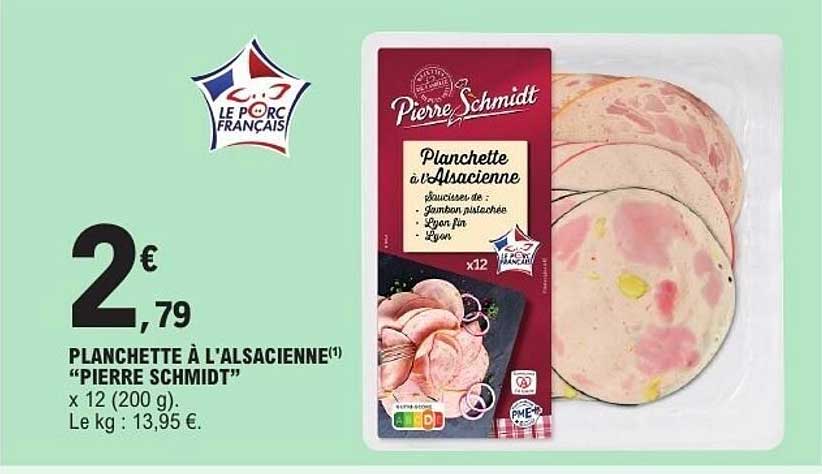 PLANCHETTE À L'ALSACIENNE "PIERRE SCHMIDT"