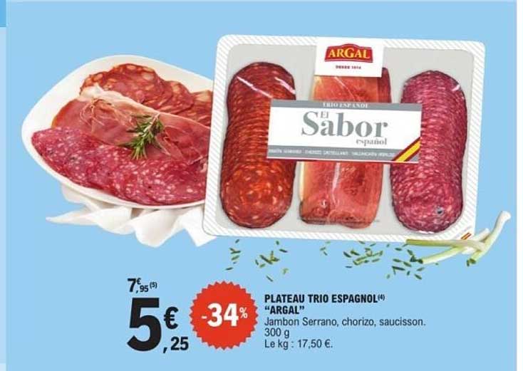 PLATEAU TRIO ESPAGNOL “ARGAL”
