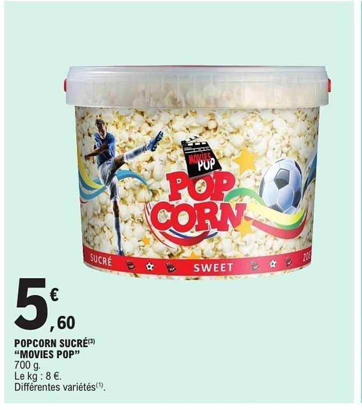 POP CORN SUCRÉ(3) "MOVIES POP"